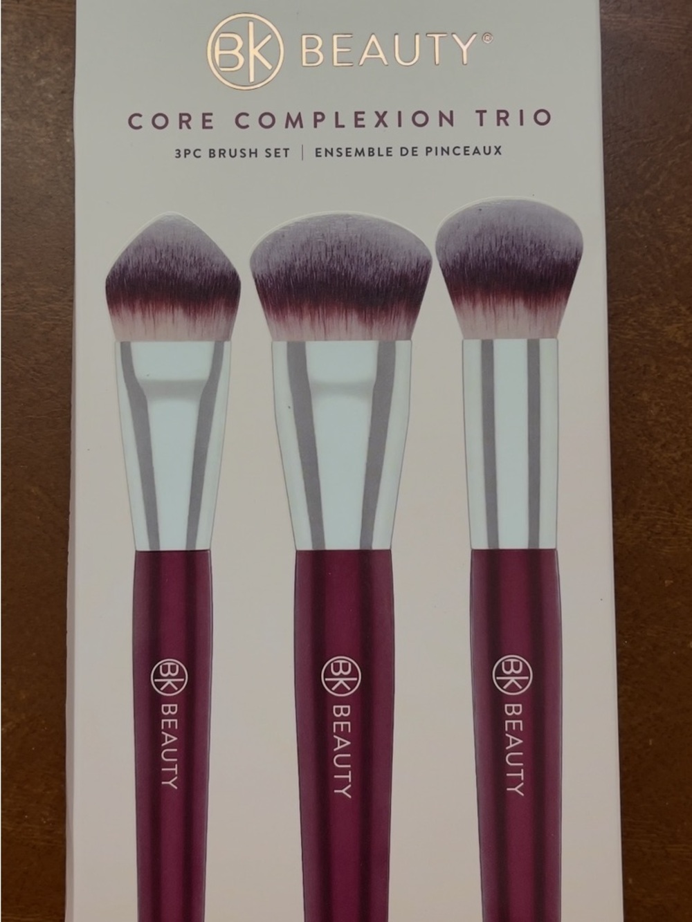 BK Beauty Core Complexion Trio Brush Set 114 115 116 Lisa J Vegan NIB